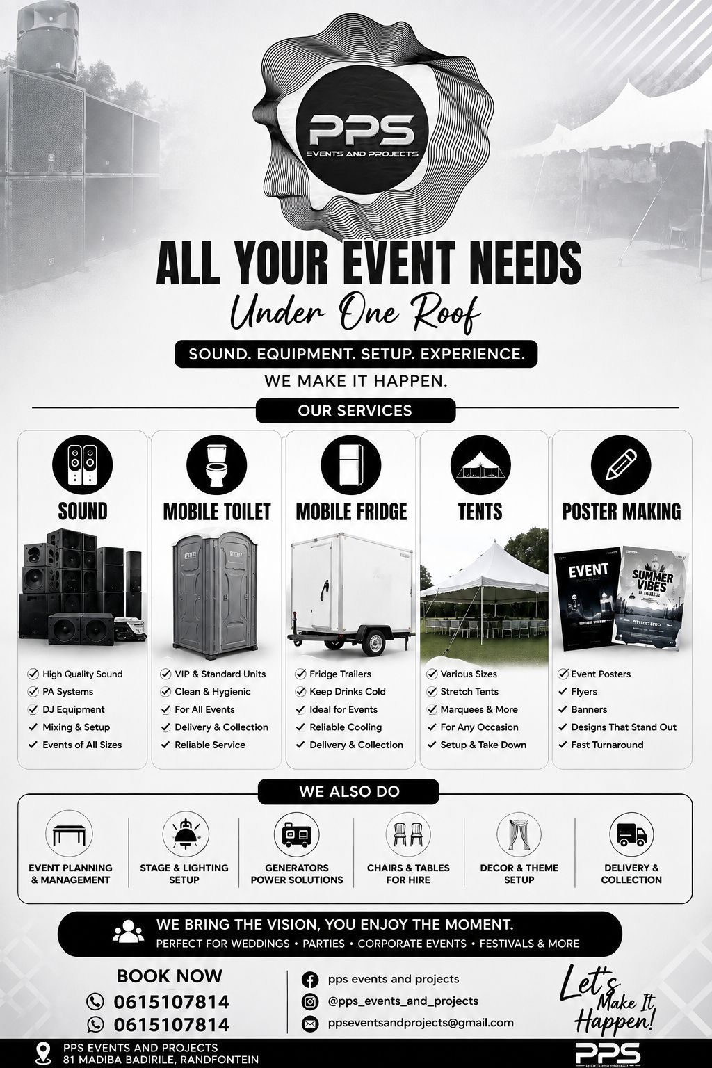 PPS Official Event Services Flyer